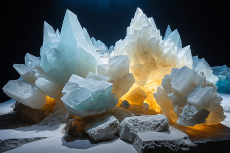 Macro close-up of crystal oreの素材