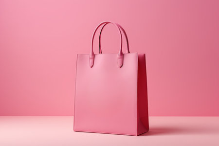 Pink handbag displayの素材