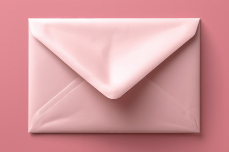 Envelope material on pink backgroundの素材