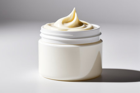 White Canned Cosmetic Lotion Close-upの素材