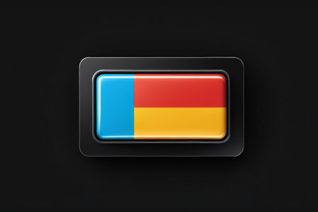 Colorful square button design materialsの素材