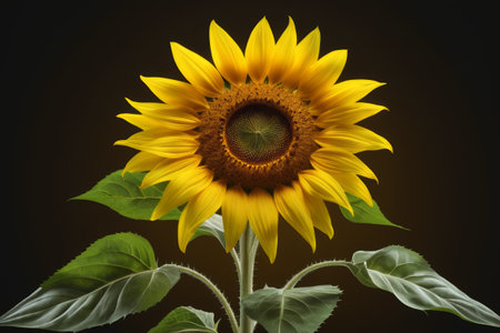 Close-up of yellow sunflowerの素材