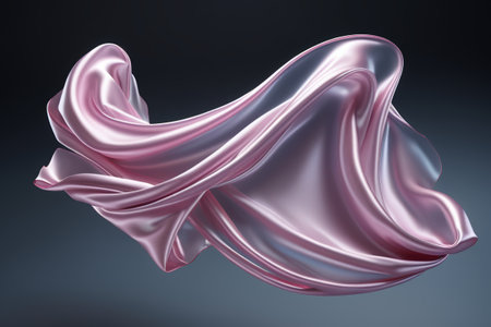 Fluttering pink silk materialの素材