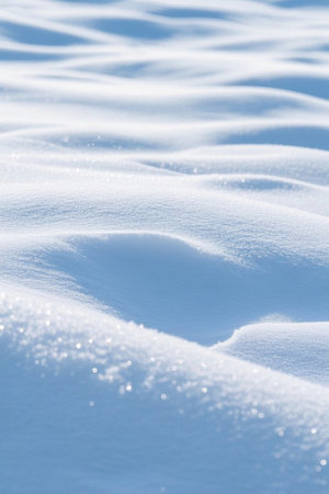 Snow scene with delicate textureの素材