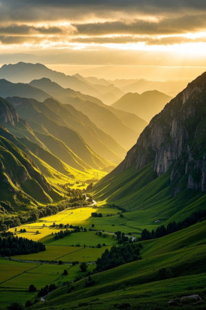 Nature in the valleyの素材