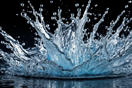 Close up of splashing waterの素材