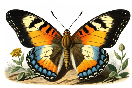 Close up of colorful butterfliesの素材