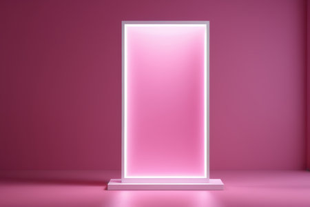 Pink background illuminated display boardの素材