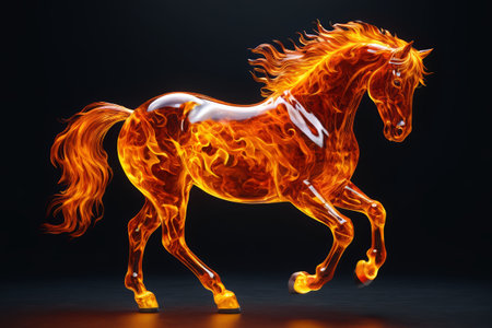 Flame Horse Dynamic Image Materialの素材