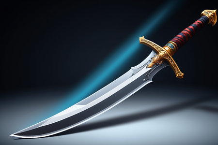 Close up of exquisite and gorgeous swordsの素材