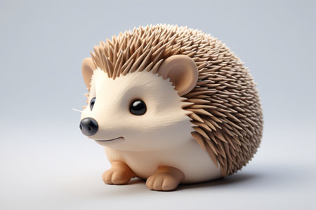 Cute cartoon hedgehog imageの素材