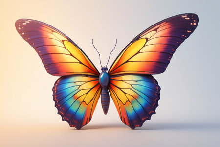 Close up of colorful butterfliesの素材