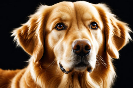Close up of the Golden Retrieverの素材