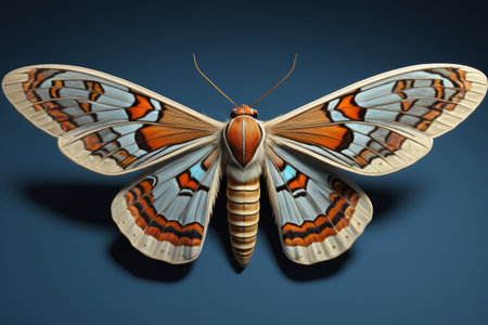 Colorful butterfly macro close up materialの素材