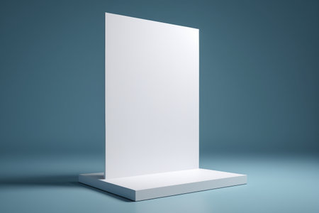 White blank display table modelの素材
