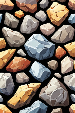 Colorful stone pattern design materialsの素材
