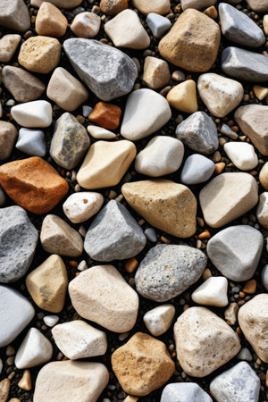 Close-up of colorful pebblesの素材