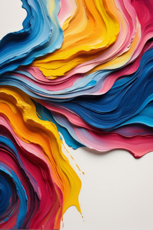 Colorful Pigments Flow Abstract Patternの素材