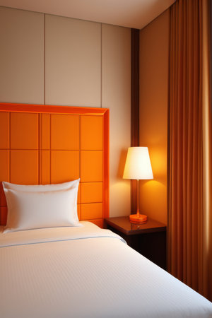 Bedside and bed arrangement scenesの素材