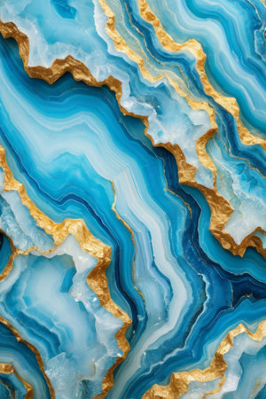 Blue and gold textured art background patternの素材