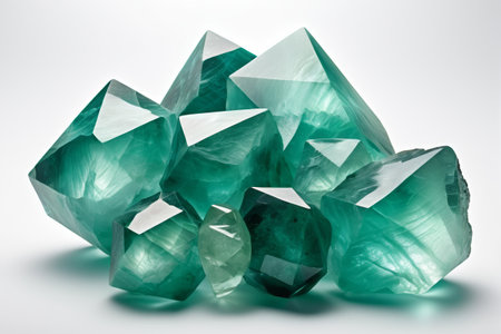 Green Crystal Gemstone Close up Materialの素材