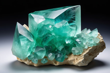 Close up of Green Crystal Oreの素材