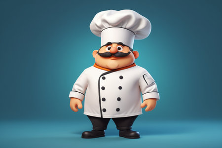 Cartoon chef image materialの素材