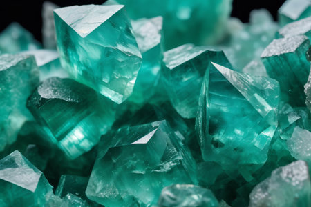 Green Crystal Mineral Macro Close upの素材