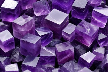 Close up of the purple crystal squareの素材