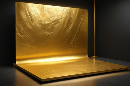 Gold background modern design photography background boardの素材
