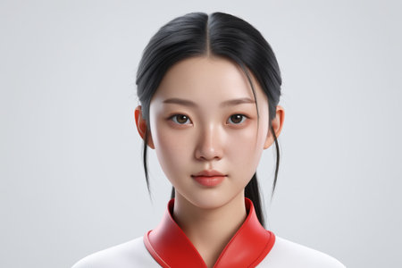 Portraits of young Asian womenの素材