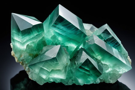 Close up of Green Crystal Mineralsの素材