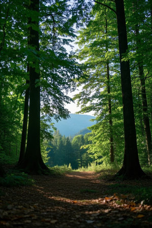 Forest path sceneryの素材