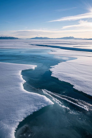 Snow-covered natural landscapeの素材