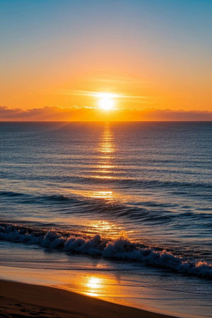 Beach Sunset Ocean Viewの素材