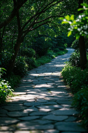 Forest slate trails natural sceneryの素材