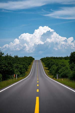 Outdoor road natural sceneryの素材