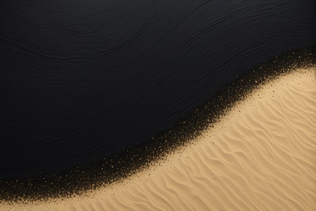 Black and gold textured sand pattern backgroundの素材