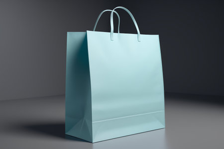 Light blue paper shopping bagの素材