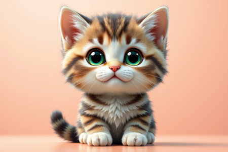 Cute Kitten Close-upの素材