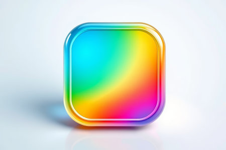 Color Gradient Square Icon Materialの素材