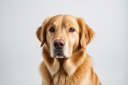 Close-up of the Golden Retrieverの素材