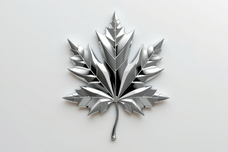 Metallic maple leaf materialの素材