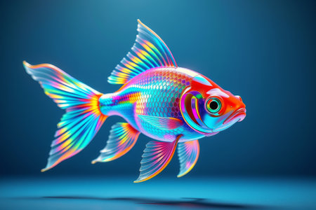 Close-up of colorful goldfishの素材