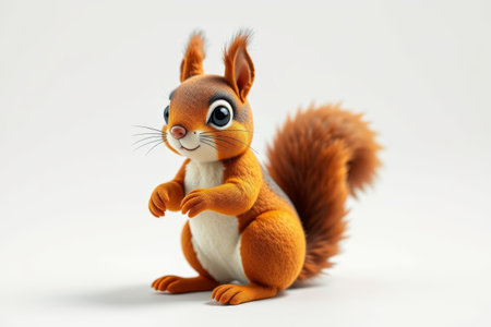 Cute cartoon squirrel image materialの素材