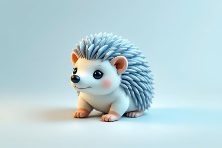Cute cartoon hedgehog image materialの素材