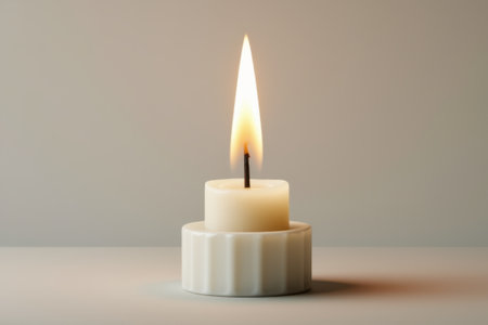 Close-up of burning candlesの素材