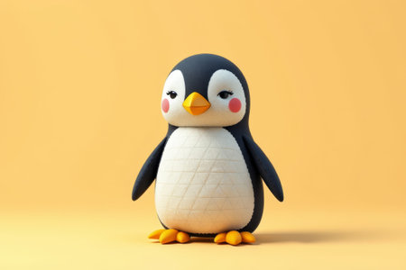 Cute cartoon penguin image materialの素材