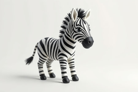 Close-up of a zebra plush toyの素材