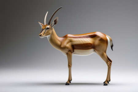 Standing antelope animal modelの素材
